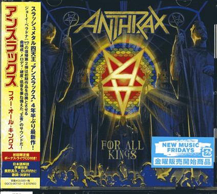 For All Kings - CD Audio di Anthrax