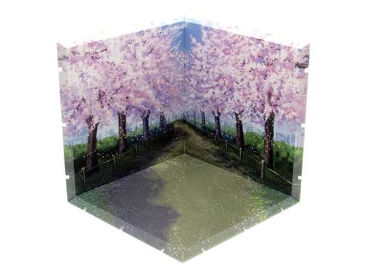Dioramansion 150 Decorative Parts For Nendoroid E Figma Figures Cherry Blossom Road (re-run) Plm