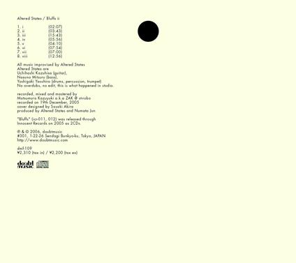 Bluffs II - CD Audio di Altered States