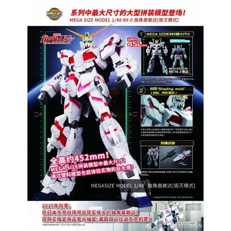 Bandai MEGA SIZE 1/48 RX-0 Unicorn Gundam [Destroy Mode] - 7