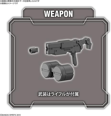 30MM BEXM-29 GARDONOVA BROWN 1/144 MODEL KIT BANDAI MODEL KIT - 4