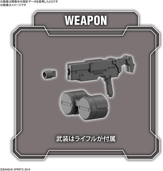 30MM BEXM-29 GARDONOVA BROWN 1/144 MODEL KIT BANDAI MODEL KIT - 4