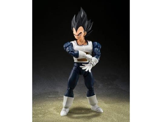 Dragon Ball S.h. Figuarts Action Figura Vegeta Old Battle Clothes 14 Cm Bandai Tamashii Nations