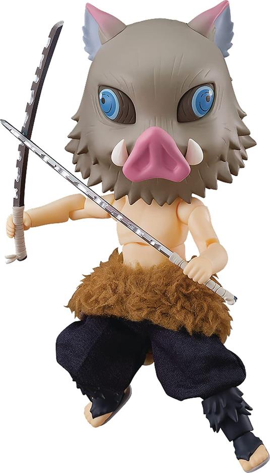 Demon Slayer: Kimetsu No Yaiba Nendoroid Bambola Action Figura Inosuke Hashibira 14 Cm Good Smile Company