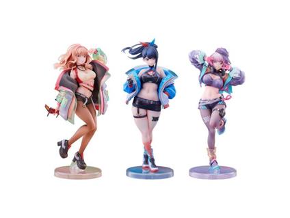 Gridman Universe Pvc Statuas 3-pack 1/7 Rikka Takarada, Akane Shinjo, Yume Minami: Dreamy Divas Ver. Solarain