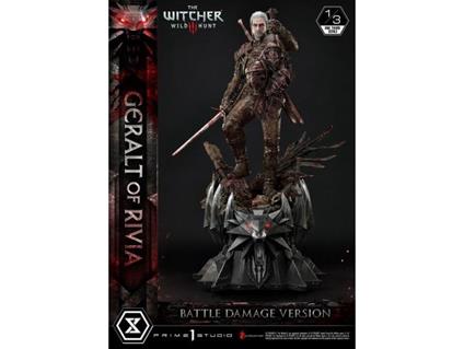 Witcher 3 Wild Hunt Statua 1/3 Geralt Von Rivia Battle Damage Version 88 Cm Prime 1 Studio