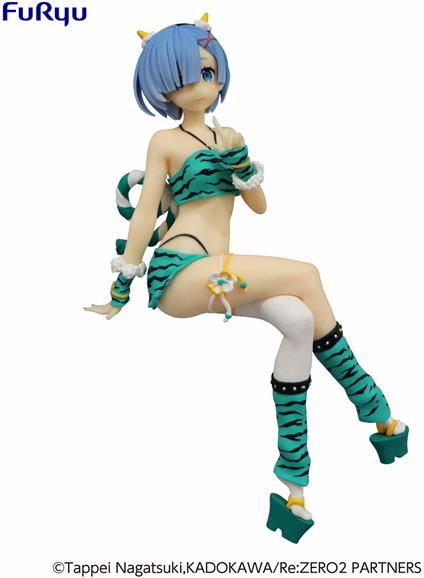 Re:zero Noodle Stopper Pvc Statua Rem Demon Costume Another Color Ver. 16 Cm Furyu