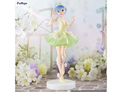 Re: Zero Trio-try-it Pvc Statua Rem Flower Dress 21 Cm Furyu