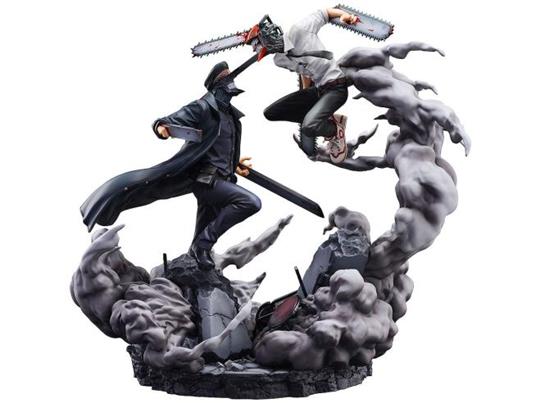 Sonic The Hedgehog Statua Super Situation Figura Chainsaw Man Vs. Samurai Sword 26 Cm Sega