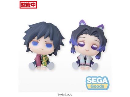 Demon Slayer: Kimetsu No Yaiba Chubby Collection Pvc Statua Shinobu Kocho & Giyu Tomioka (ex) 6 Cm Sega