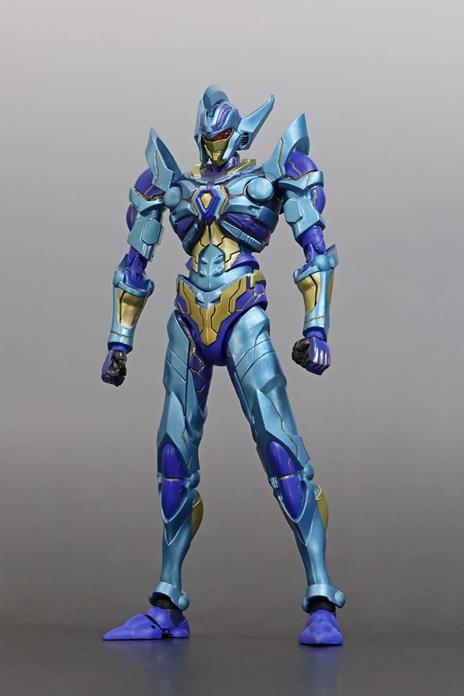 Evolution Toy Hero Action Figure SSSS.Dynazenon Gridknight Rising Blue Version - 2
