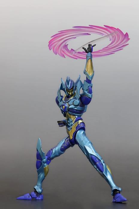 Evolution Toy Hero Action Figure SSSS.Dynazenon Gridknight Rising Blue Version - 5