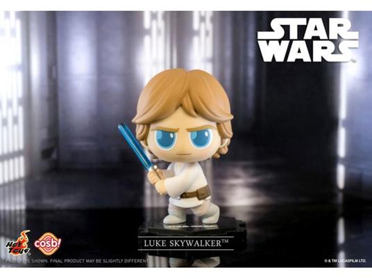 Star Wars Cosbi Mini Figura Luke Skywalker Lightsaber 8 Cm Hot Toys