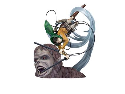 Attack On Titan Pvc Statua 1/7 Levi Vs Beast Titan Ver. 28 Cm Proof