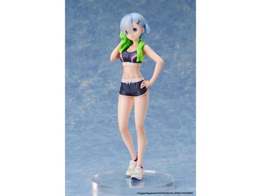 Re:zero Starting Life In Another World Pvc Statua 1/7 Rem Sports Wear 23 Cm Elcoco