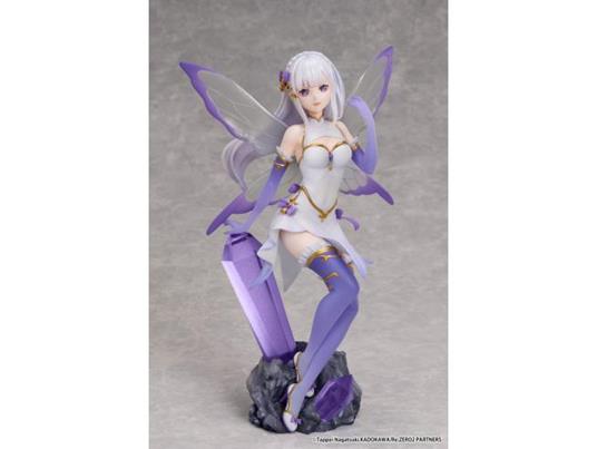 Re:zero Starting Life In Another World Pvc Statua 1/7 Emilia Jewel Princess 24 Cm Elcoco