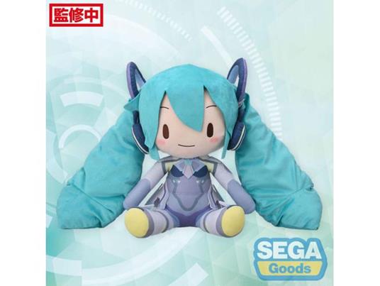 Character Vocal Series 01: Hatsune Miku Fuwa Petit Peluche Figura Hatsune Miku Miku Con You 2024 Ver. Ll 40 Cm Sega
