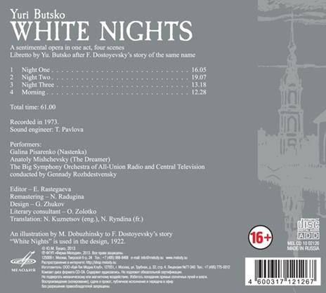 White Nights - CD Audio di Gennadi Rozhdestvensky,Yuri Butsko - 2