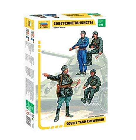 Zvezda 3504 Soviet Tank Crew Kit 1:35 Modellino