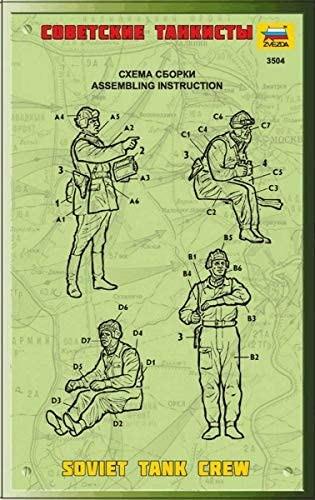 Zvezda 3504 Soviet Tank Crew Kit 1:35 Modellino - 2