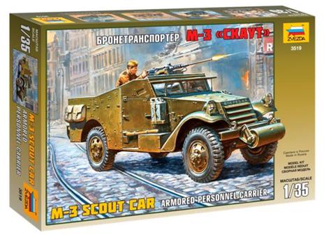 M3 Scout Car Armored Personel Carrier Plastic Kit 1:35 Model Z3519
