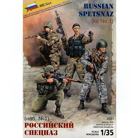 Russian Spetsnaz Special Forces Plastic Kit 1:35 Model Z3561