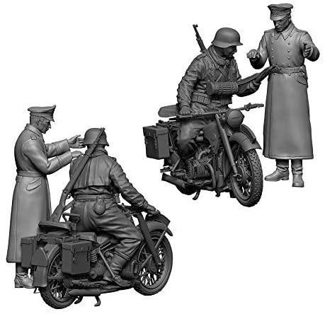 Zvezda 3632 German Wwii Motorcycle R 12 Kit 1:35 Modellino - 2