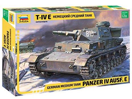 T-Iv e Panzer Iv Ausf H (Sd.Kfz.161/2) Tank Plastic Kit 1:35 Model Z3641