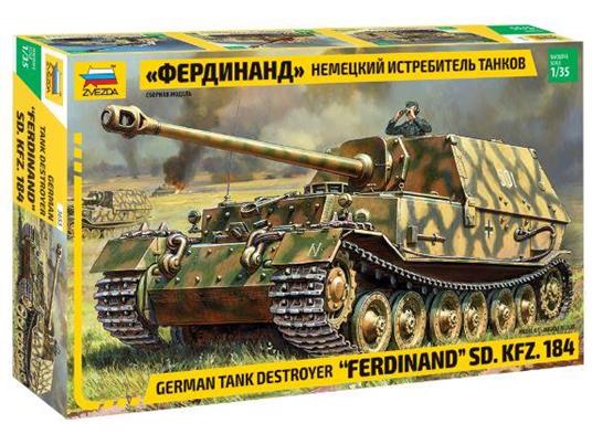 Ferdinand Sd.Kfz 184 Tank Plastic Kit 1:35 Model Z3653