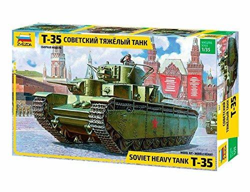 Carro armato T-35 Heavy Soviet tank 1/35. Zvezda 3667