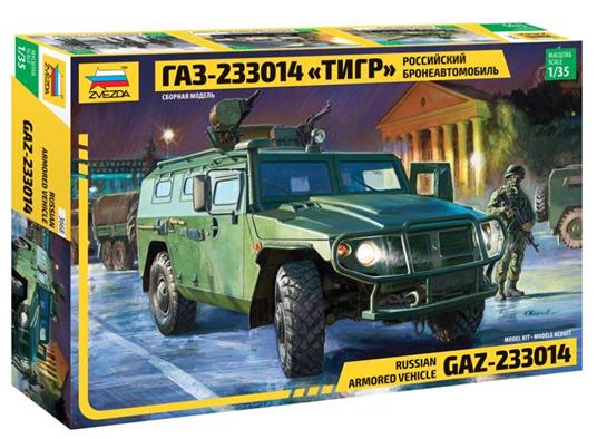 Russian Armored Vehicle Gaz Tiger Mobility Vehicle 4X4 Plastic Kit 1:35 Model Z3668