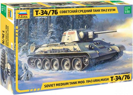 Carro armato T-34/76 mod.1943 Uralmash 1/35 (ZS3689)