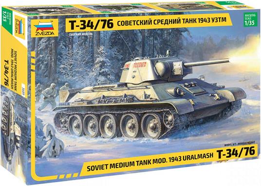 Carro armato T-34/76 mod.1943 Uralmash 1/35 (ZS3689)