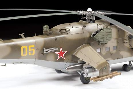 Zvezda 1:48 Mil Mi-24V/VP(HIND) Combat Elicottero, Costruzione in plastica, Kit da assemblare, Riproduzione dettagliata, 4823 - 5