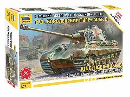 Carro armato King Tiger Henschel 1/72. Zvezda 5023