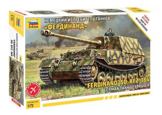 Ferdinand Sd.Kfz.184 Tank Plastic Kit 1:72 Model Z5041