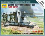 German Anti Aircraft Gun 88 mm. Flak 36/37 Plastic Kit 1:72 Model Z6158