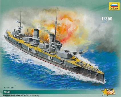 Russian Battleship Sewastopol WWI 1914-1915 Plastic Kit 1:350 Model Z9040
