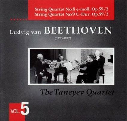Quartetti per Archi vol.5 - CD Audio di Ludwig van Beethoven,Taneyev Quartet