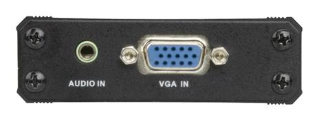 Convertitore Aten VGA ConvertitoreVGA Femmina + 3.5mm Femmina - Uscita HDMI Nero - 5