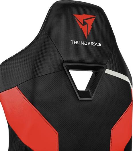 ThunderX3 TC3 Sedia per gaming universale Seduta imbottita Nero, Rosso - 8