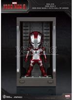 Iron Man 3 Statua Sala Delle Armature Mark V Figura 8cm Mini Uova Beast Kingdom