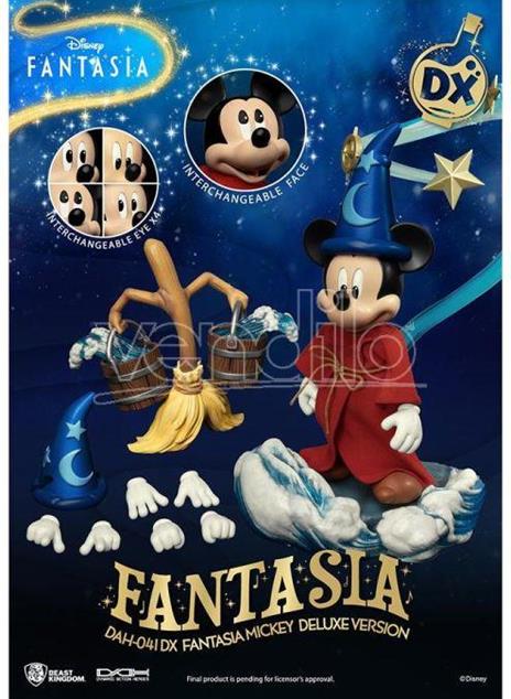 Disney Classic Mickey Fantasia Dlx Dah Action Figura Beast Kingdom - 2