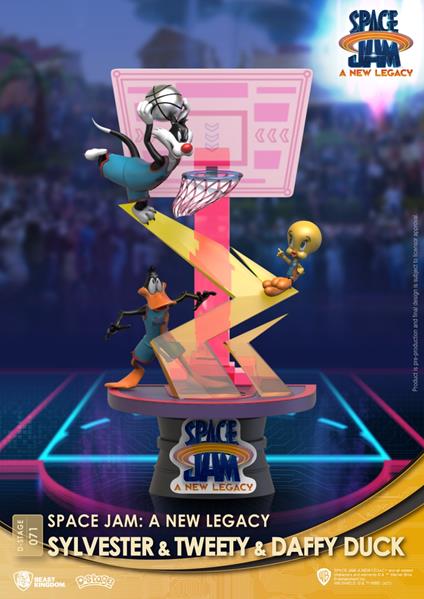 Space Jam: A New Legacy D-Stage PVC Diorama Sylvester & Tweety & Daffy Duck New Version 15 Cm Beast Kingdom Toys