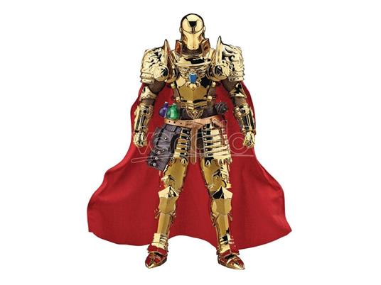 Marvel Dynamic 8ction Heroes Action Figura 1/9 Medieval Knight Iron Man Gold Version 20 Cm Beast Kingdom Toys