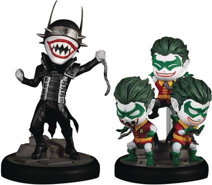 Dc Comics Mini Uova Attack Figura 2-pack Dark Nights: Metal The Batman Who Laughs & Robin Minions 8 Cm Beast Kingdom Toys