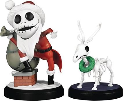 Nightmare Before Natale Mini Uova Attack Figura 2-pack Santa Jack & Skeleton Reindeer 8 Cm Beast Kingdom Toys