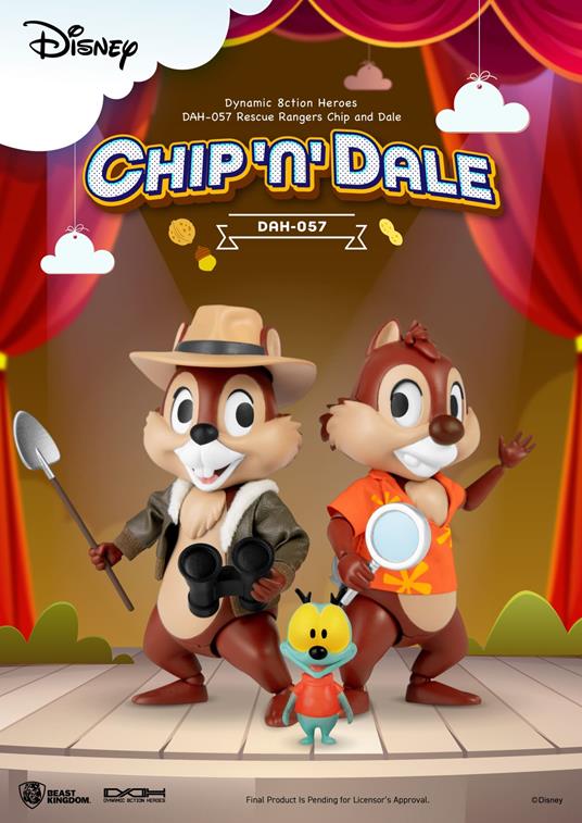 Disney: Beast Kingdom - Rescue Rangers Chip & Dale Dah-057 Dynamic 8-Ction