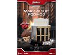Marvel Mini Uova Attack Figures The Infinity Saga Stark Tower Series Tony Stark & Mark Vii Suit Pod Mod 12 Cm Beast Kingdom Toys
