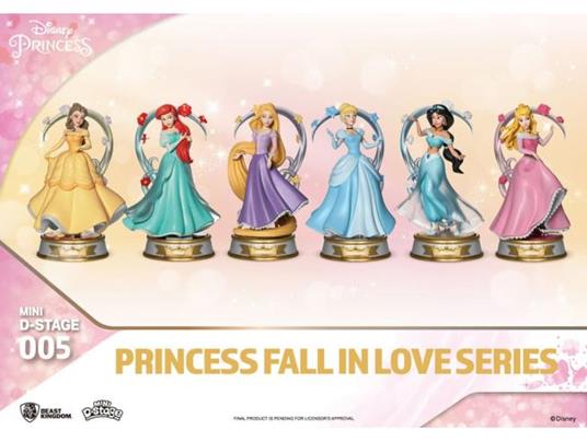 Disney Mini Diorama Stage Statuas Princess Fall In Love Series 12 Cm Beast Kingdom Toys